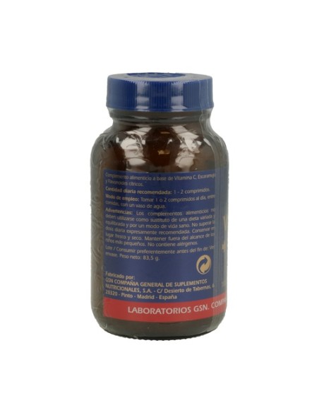 Vitamina C + Rose Hips 100 cápsulas de 650mg Gsn