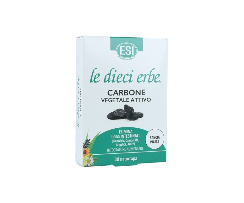 Carbón vegetal activo 30 cápsulas ESI