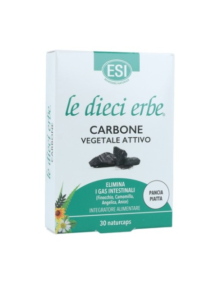 Carbón vegetal activo 30 cápsulas ESI