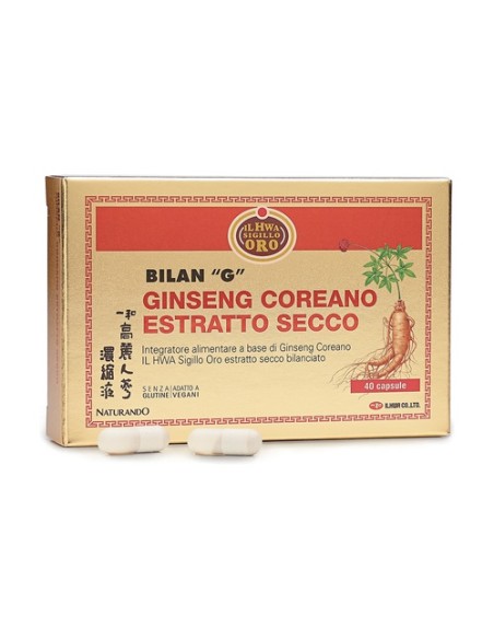 BilnaG extracto seco de ginseng IL HWA 40 cápsulas Naturando