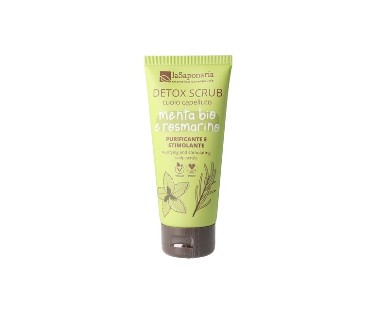 Exfoliante para el cuero cabelludo - Detox 100 ml de crema LA SAPONARIA
