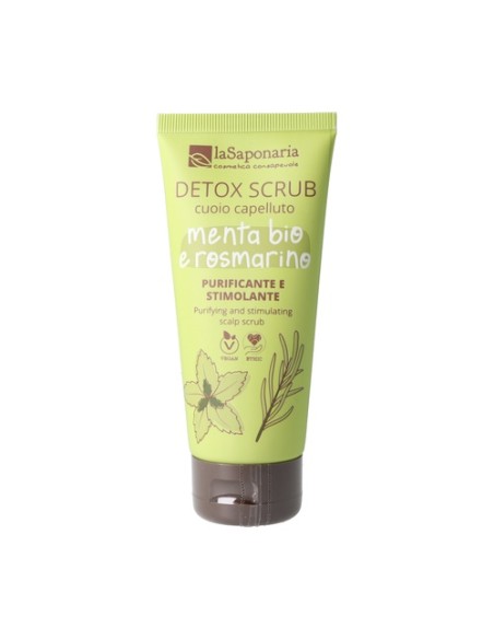 Exfoliante para el cuero cabelludo - Detox 100 ml de crema LA SAPONARIA