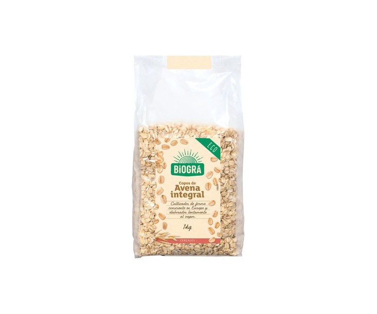 Copos de Avena Gruesos Integrales Bio 1 kg Biográ