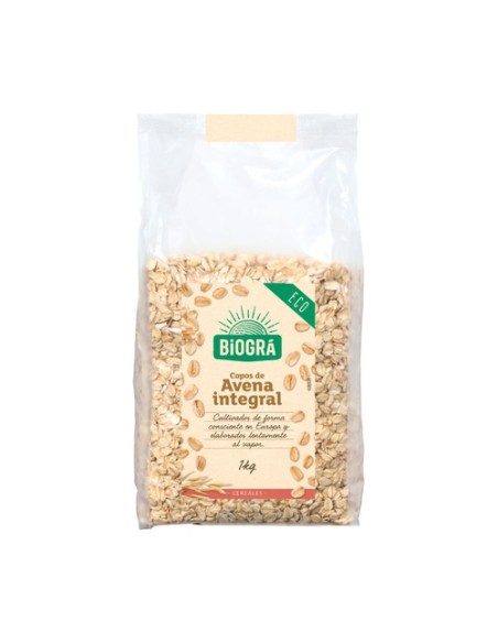 Copos de Avena Gruesos Integrales Bio 1 kg Biográ