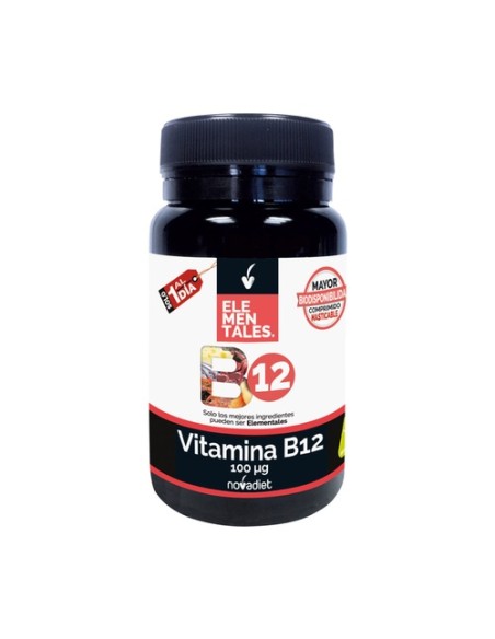 Vitamina B12 100mcg 120 comprimidos de 100μg Nova Diet