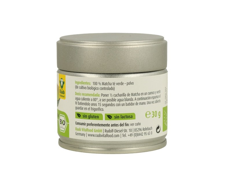 Té Matcha Verde Polvo 30 g (Matcha) Raab