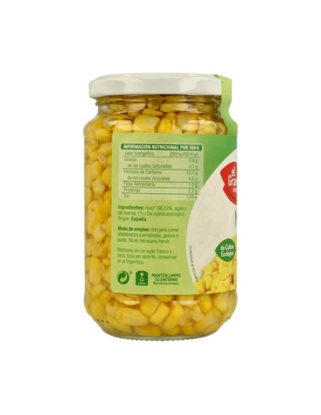 Maíz Dulce Cocido Bio 369 g El Granero Integral