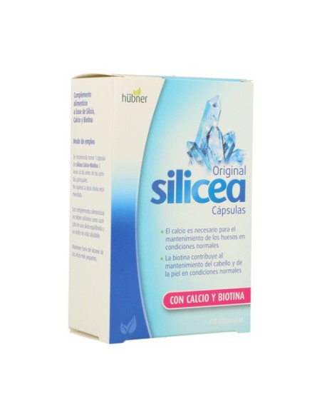Silicea Calcio y biotina 60 cápsulas Hubner