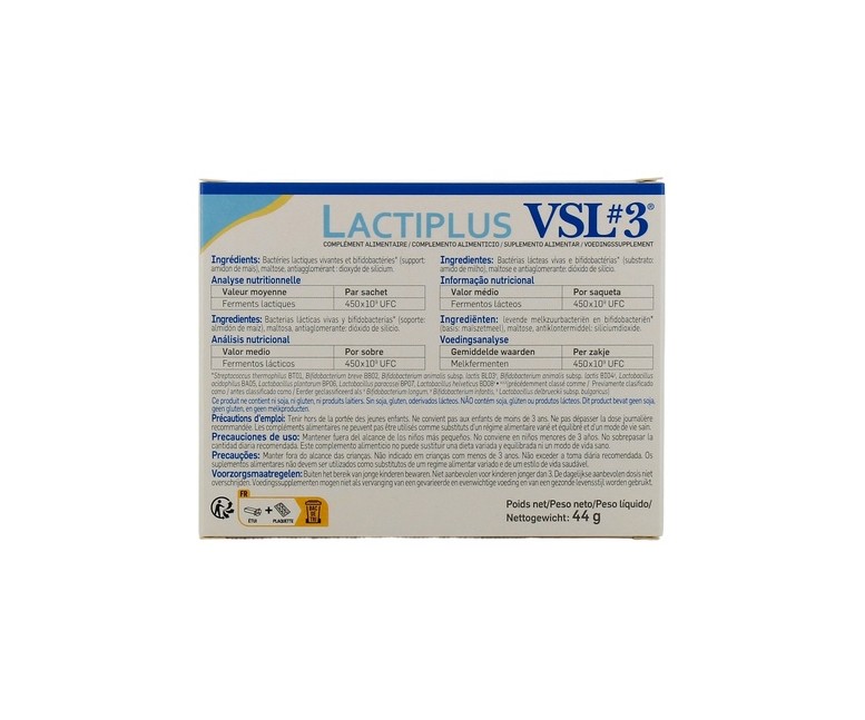 Lactiplus VSL3 cepas microbióticas 10 sobres de 4.4g Pileje