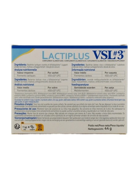 Lactiplus VSL3 cepas microbióticas 10 sobres de 4.4g Pileje