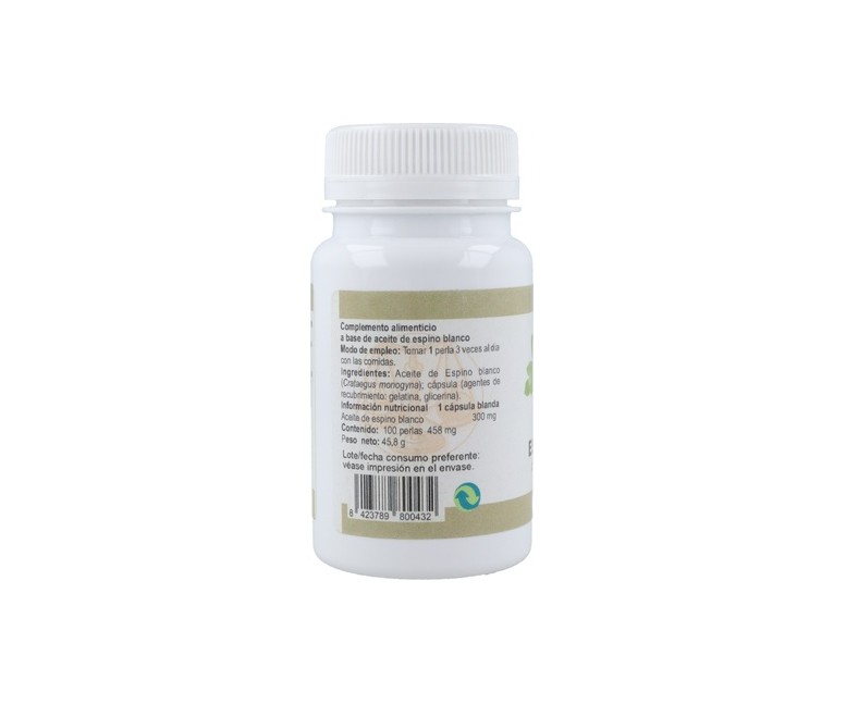 Aceite de espino blanco 300 mg 100 perlas de 458mg Ortocel Nutri Therapy