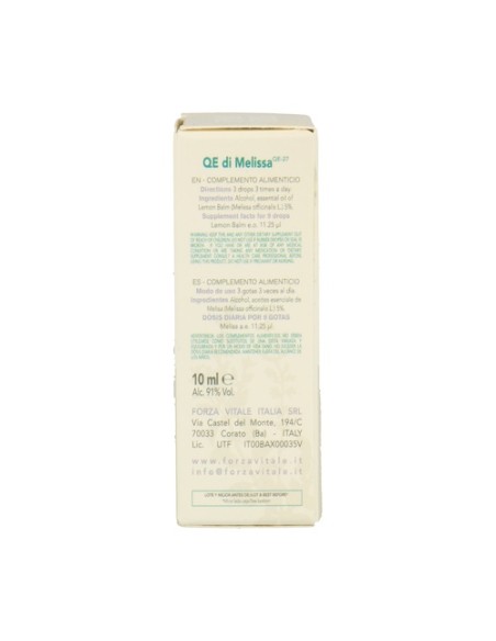 Quintessenza di Melissa 10 ml Forza Vitale