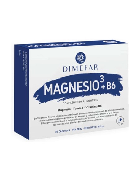 Magnesio3+B6 30 cápsulas Dimefar