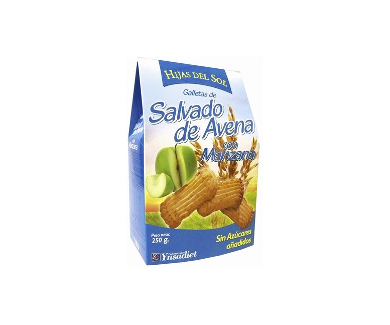 Galletas salvado avena con manzana 250 g Ynsadiet