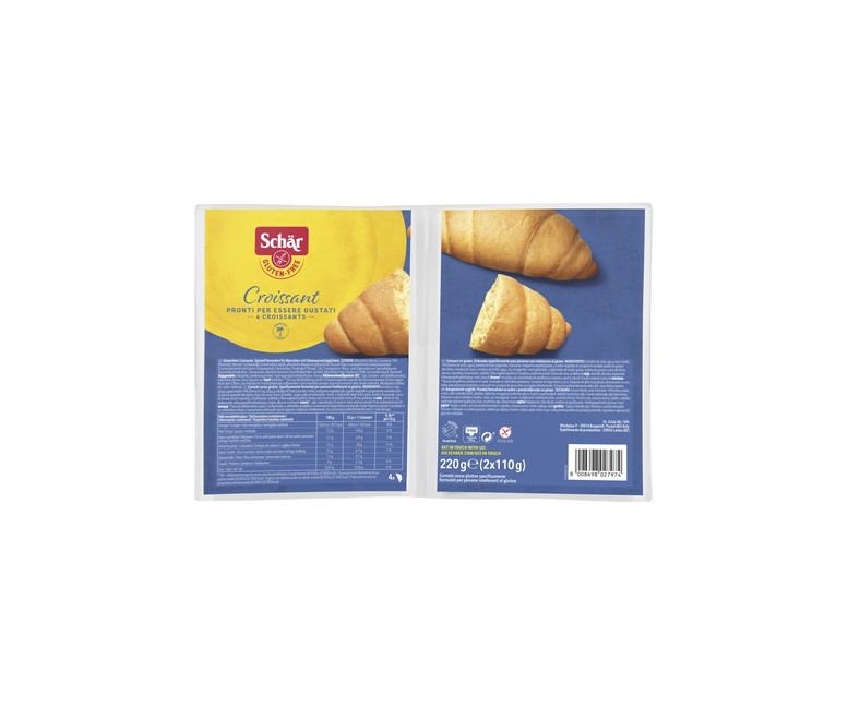 Croissant 4 unidades de 55g Schär
