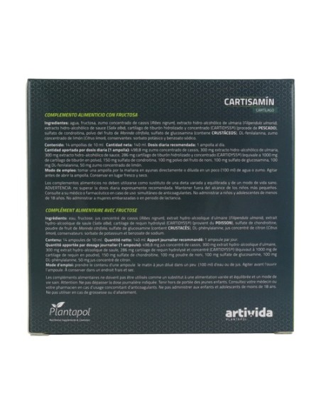 Cartisamin 14 ampollas Plantapol