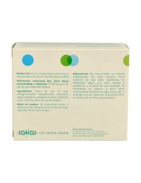 Renkon Cha 60 cápsulas Sakai