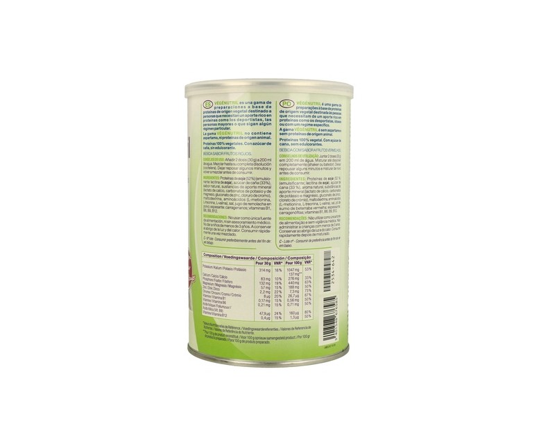 Vegenutril proteína vegetal frutas del bosque 300 g (Frutas) Nutergia