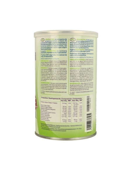 Vegenutril proteína vegetal frutas del bosque 300 g (Frutas) Nutergia