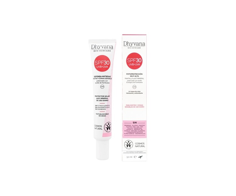 Protector solar SPF 30 50 ml de crema Dhyvana