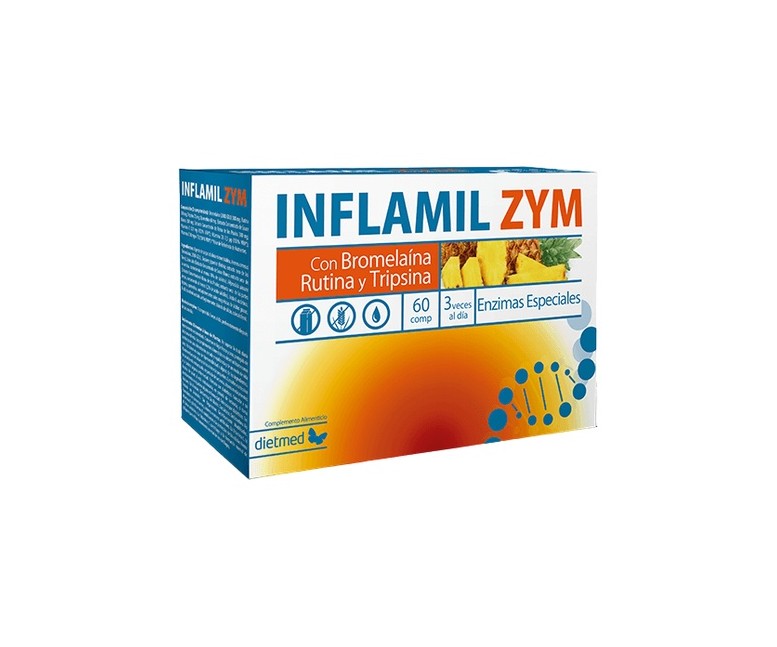 Inflamil zym enzimas especiales 60 comprimidos Dietmed