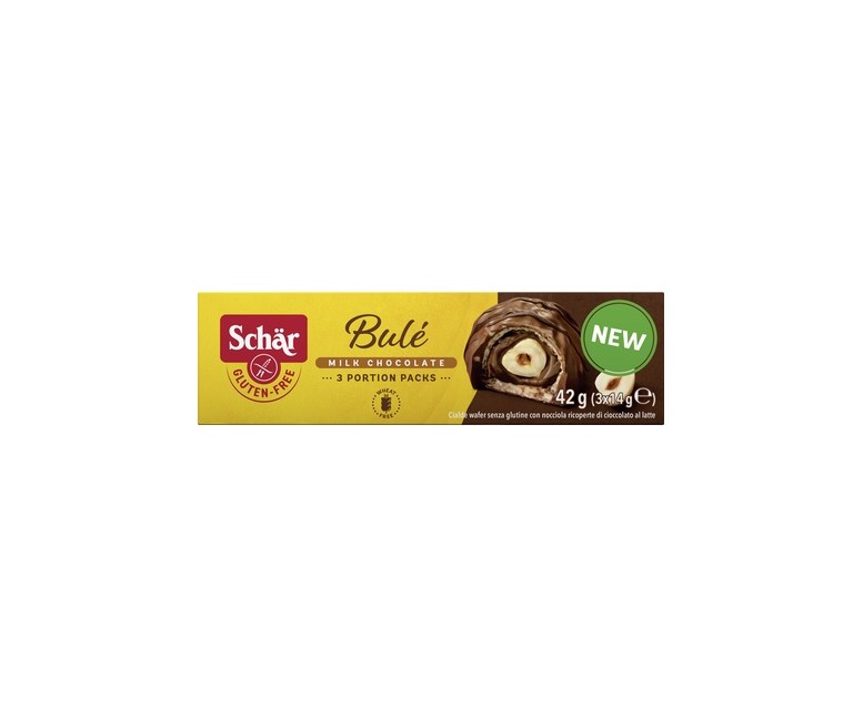Praliné avellana con chocolate con leche sin gluten 42 g Schär