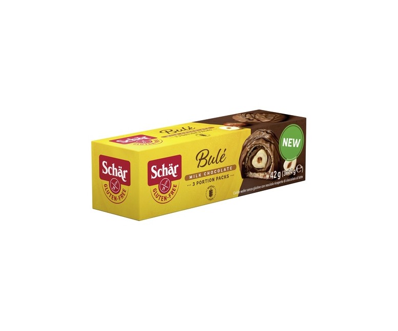 Praliné avellana con chocolate con leche sin gluten 42 g Schär
