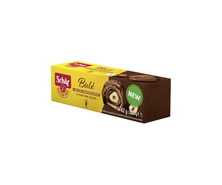 Praliné avellana con chocolate con leche sin gluten 42 g Schär