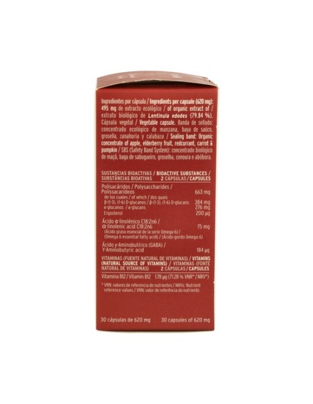 Mico-Shii 30 cápsulas de 620mg Hifas da terra