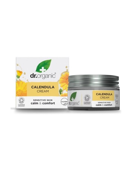 Crema hidratante piel sensible caléndula 50 ml de crema Dr. Organic