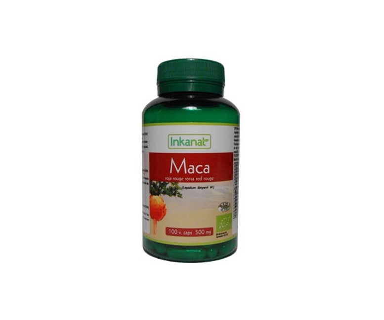 Maca Roja Bio 100 cápsulas de 500mg Inkanat