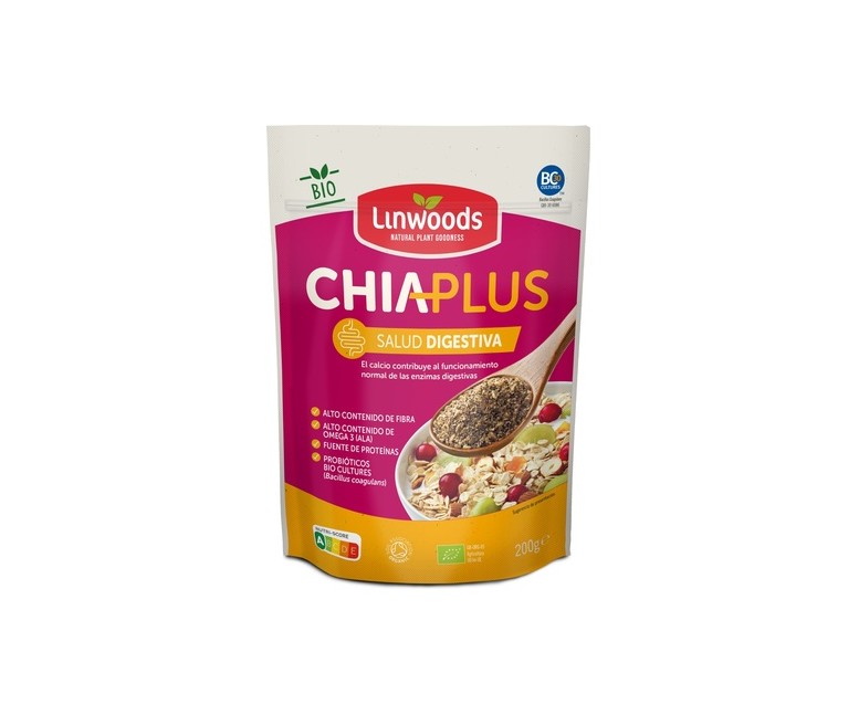 Chía Plus salud digestiva 200 g Linwoods