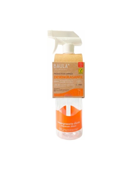 Pack limpiador desengrasante 1 spray + 1 pastilla efervescente Baula