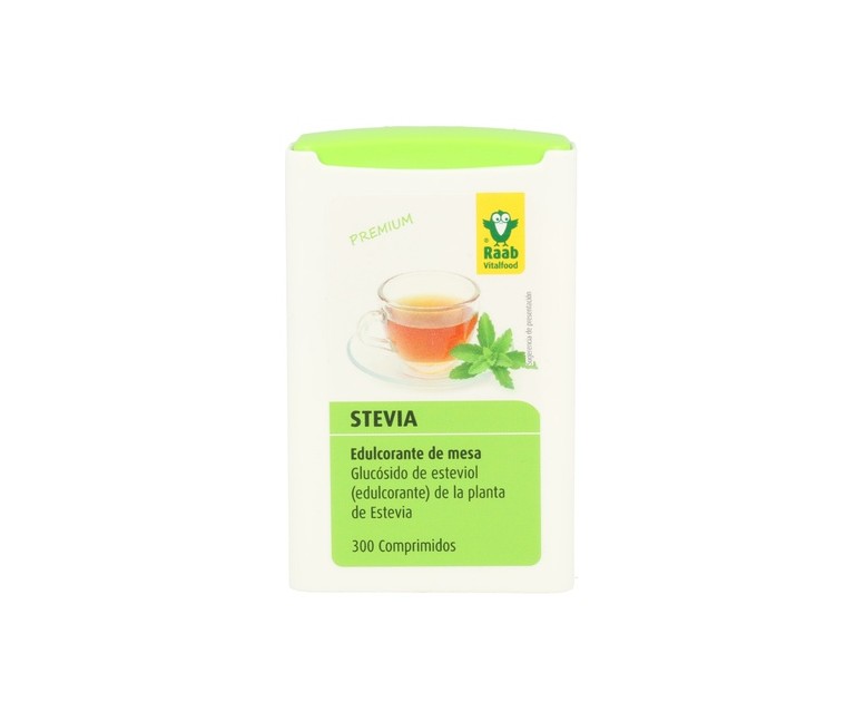 Estevia Comprimidos Premium 300 sobres de 0.8g Raab