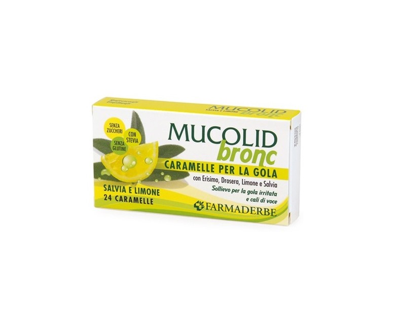 Mucolid bronc caramelos 24 unidades Farmaderbe