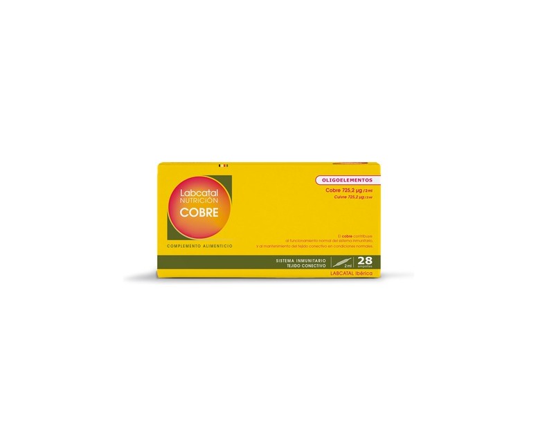 Labcatal 4 (cobre) 28 ampollas de 2ml Labcatal
