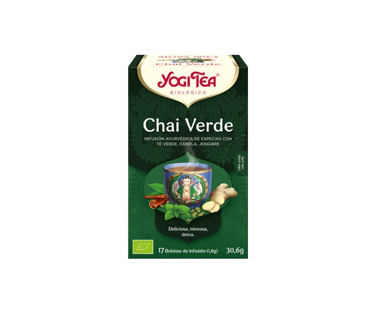 Chai Verde 17 bolsitas infusoras de 1.8g Yogi Tea