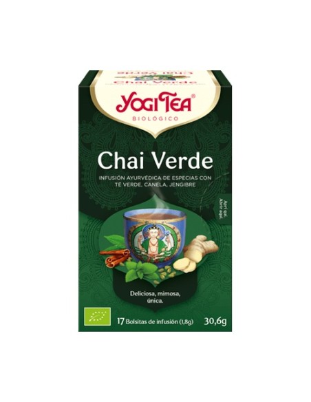Chai Verde 17 bolsitas infusoras de 1.8g Yogi Tea