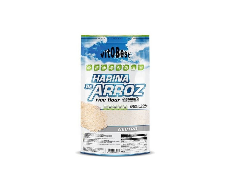 Harina de arroz neutra 1 kg de polvo (Neutro) VIT.O.BEST