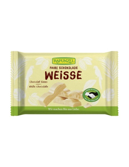 Pack Snack de Chocolate Blanco 12 unidades de 100 g Rapunzel