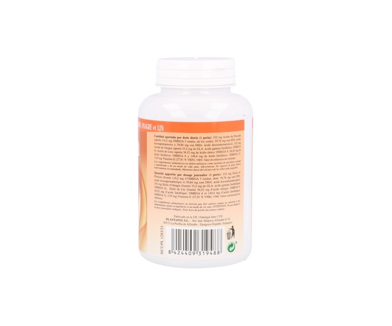 Omega 3, 6, 9 120 perlas Plantapol