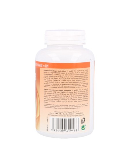 Omega 3, 6, 9 120 perlas Plantapol