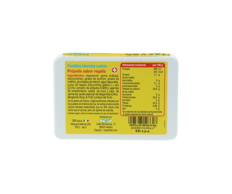 Propolaid pastillas blandas de própolis sabor regalíz 50 g (Pomelo) Esi