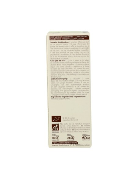 Aceite esencial de Cajeput 10 ml de aceite esencial Pranarom