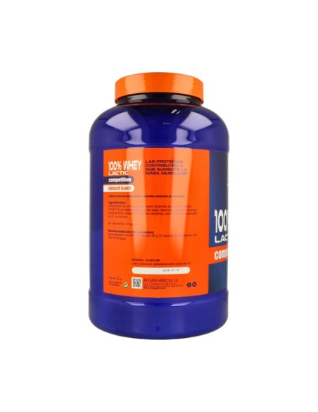 Whey 100% Láctic Compet (Sabor Chocolate Blanco) 2 kg (Chocolate) Mega plus