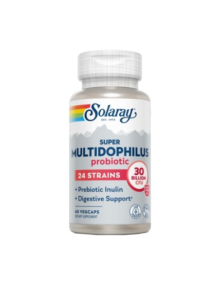 Super multidophilus 24 probióticos 60 cápsulas vegetales Solaray
