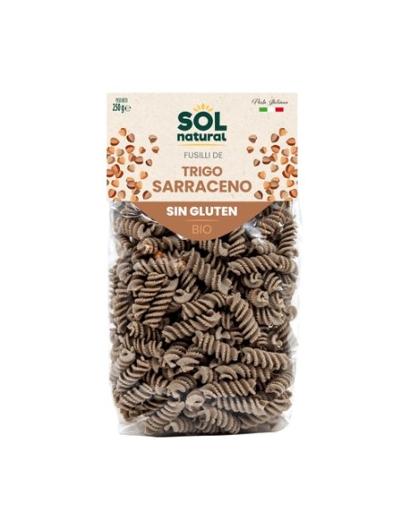 Fusilli de trigo sarraceno sin gluten Bio 250 g Sol Natural