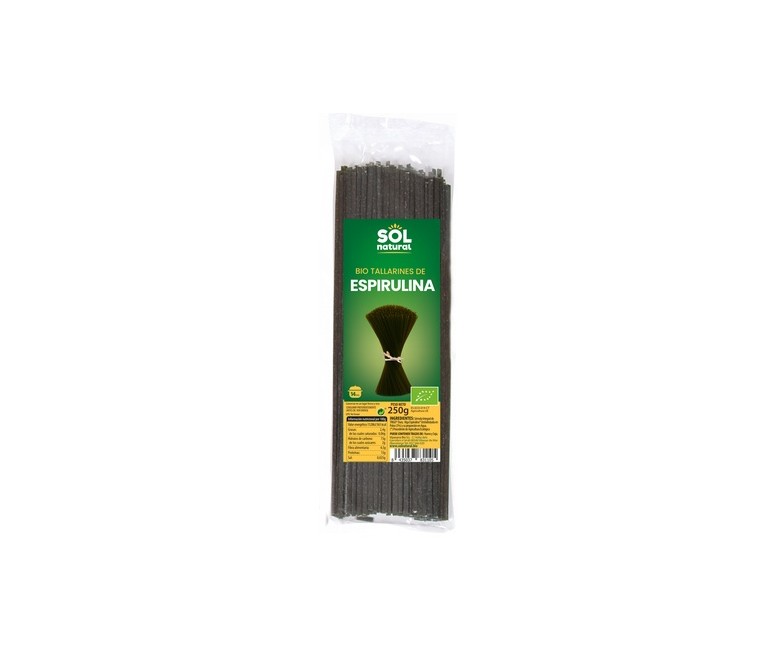 Tallarines con espirulina Bio 250 g Sol Natural
