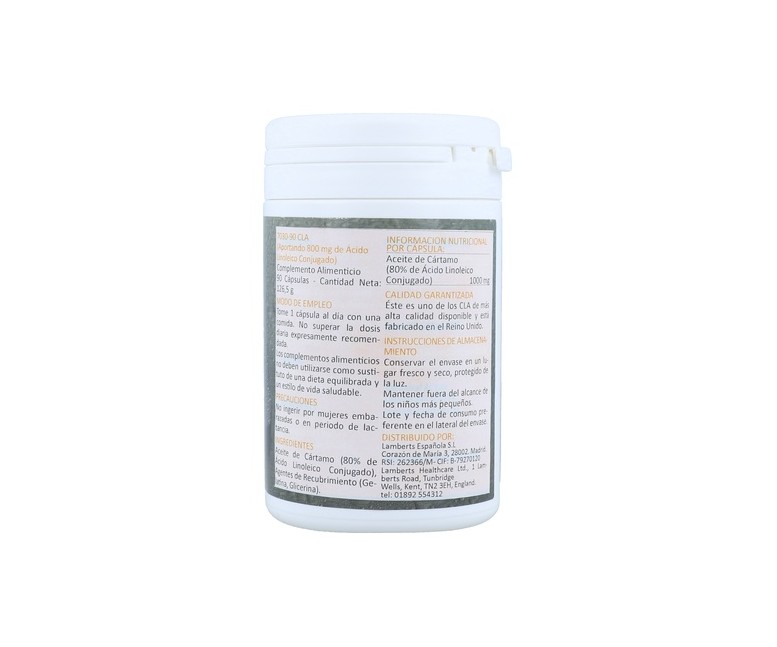 CLA 90 cápsulas de 1000mg Lamberts