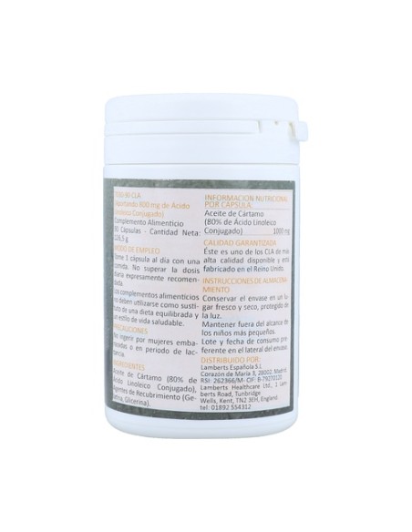 CLA 90 cápsulas de 1000mg Lamberts